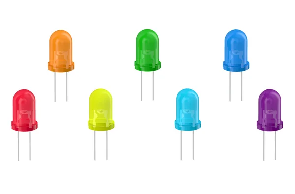 Multicolored LEDs — Stock Photo, Image