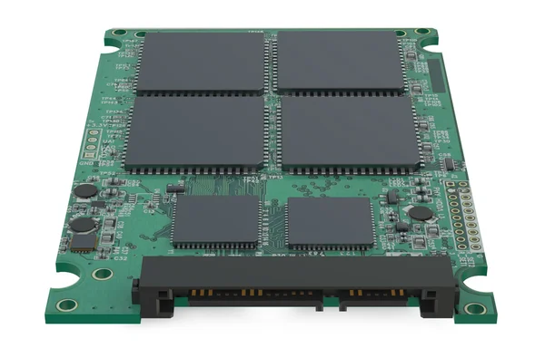 Circuit Board of an SSD — Stock Photo, Image