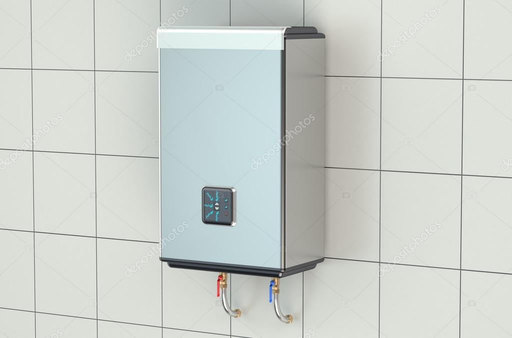 Automatic water heater Stock Photo by 