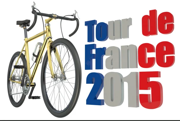 Bicicleta carrera Tour de France concepto — Foto de Stock