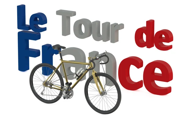 Bicycle race  Tour de France concept — Zdjęcie stockowe