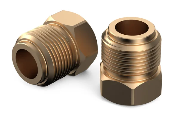 Set of copper fittings — 스톡 사진