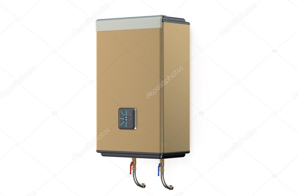 golden electric water heater side view