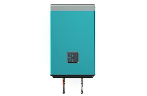 Blue automatic electric water heater or boiler — Zdjęcie stockowe