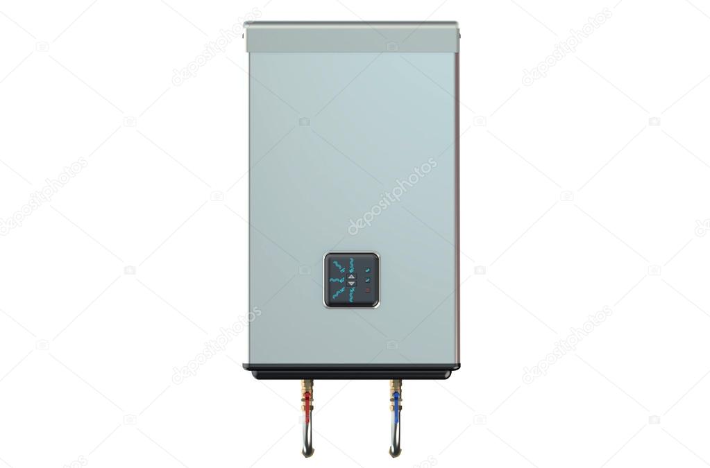 white electric water heater