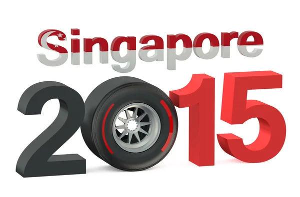 F1 Singapore race 2015 concept — Stock Photo, Image