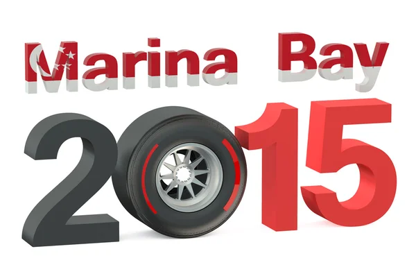 F1 Marina Bay Race 2015 concept — Stock Photo, Image