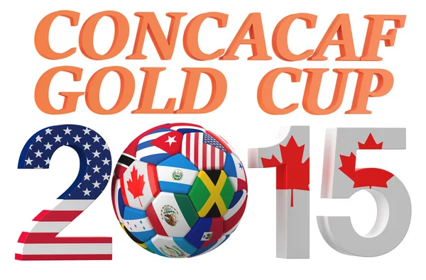 CONCACAF 2015 Golden Cup concept — Stock Photo, Image