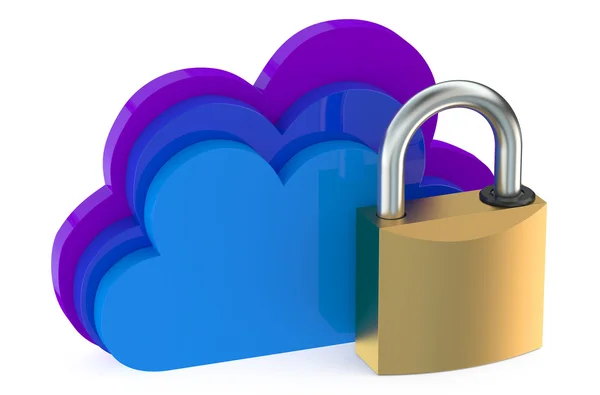 Concept de sécurité Cloud Computing — Photo