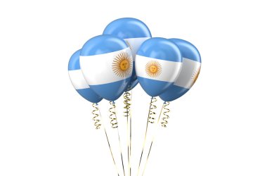 Argentine patriotic balloons,  holyday concept