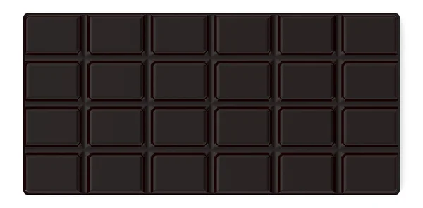 Barra de chocolate negro — Foto de Stock