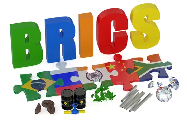 Conceito de brics — Fotografia de Stock