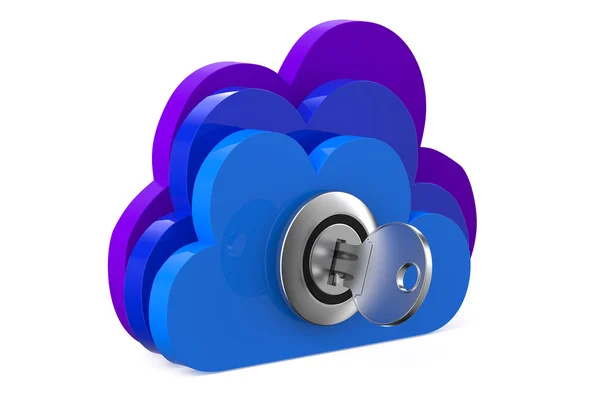 Concept de sécurité Cloud Computing — Photo