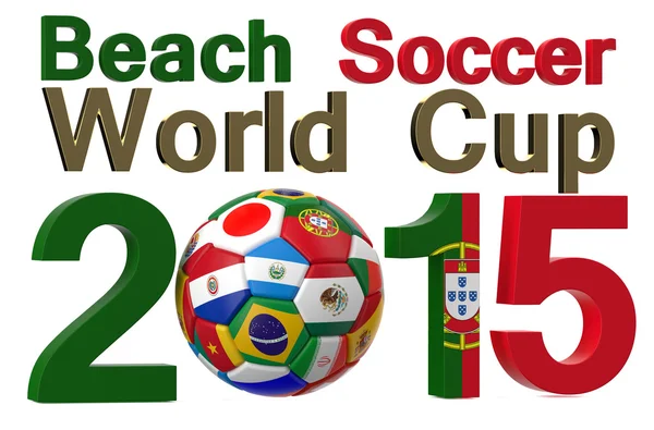 Beach soccer 2015 World Cup, Portugal — Stock Photo, Image