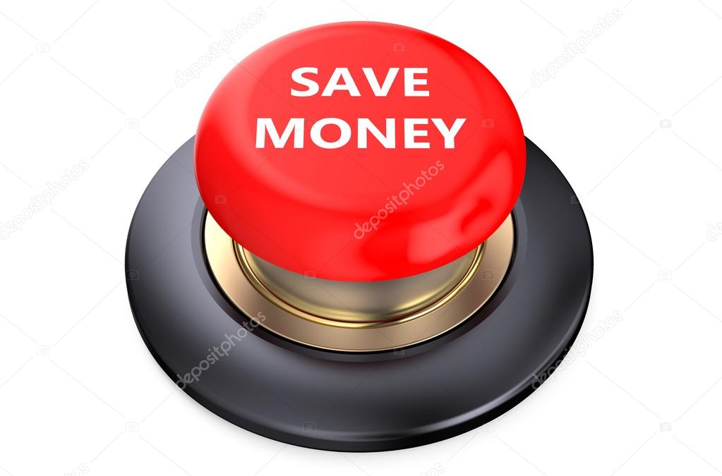 Save money Red button