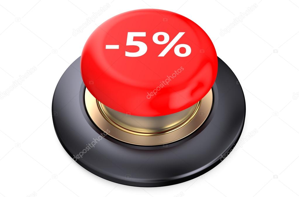 5 percent discount Red button