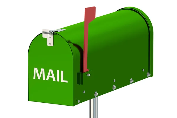 緑のメールボックス — ストック写真