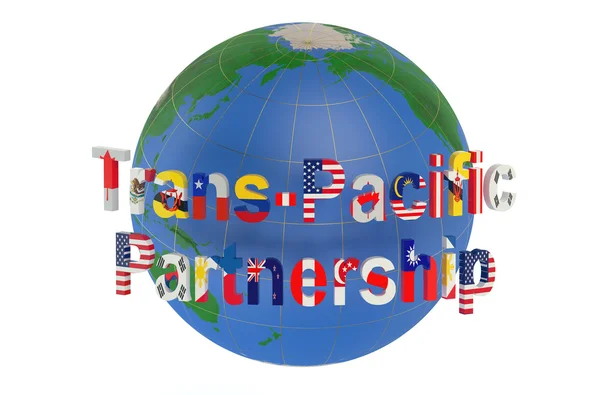 Trans-Pacific Partnership concept — Stock Photo, Image