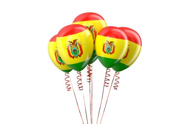 Bolivia patriotic balloons holyday concept clipart
