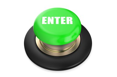 Enter Green button clipart