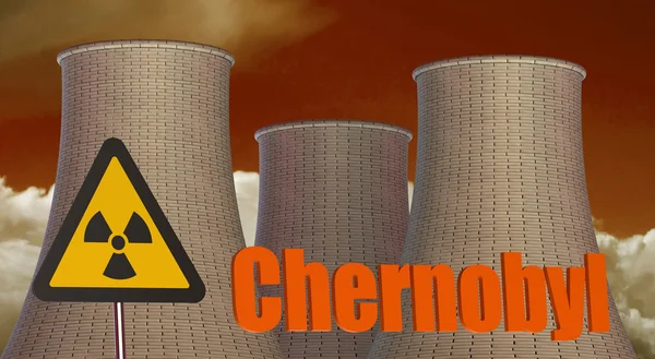 Tchernobyl Concept de zone de rayonnement — Photo