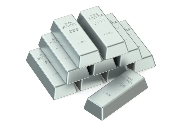Silver Bars — Stock Photo, Image
