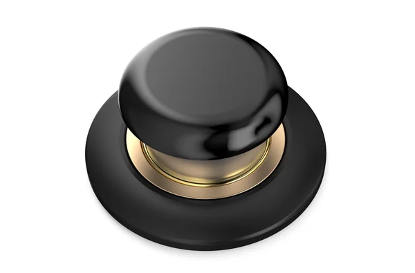 Black push button — Stock Photo, Image