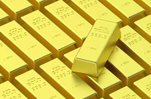 Barras de entrega de ouro — Fotografia de Stock