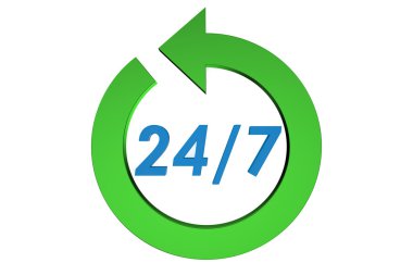 24/7 hizmet anlayışı