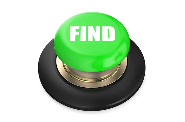 Find green push button — Stock Photo, Image