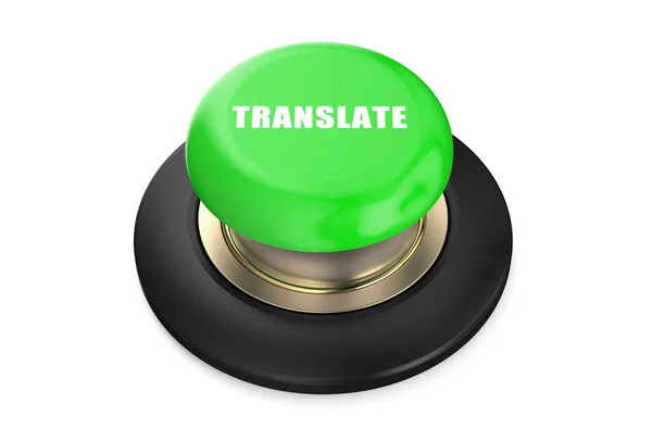 Перевести зеленую кнопку — стоковое фото