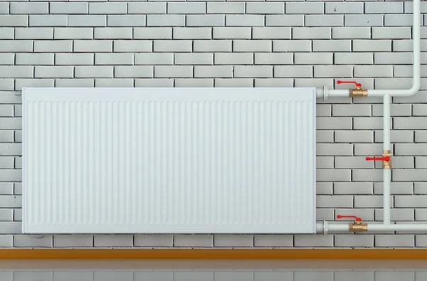 Eco radiator i ett rum — Stockfoto