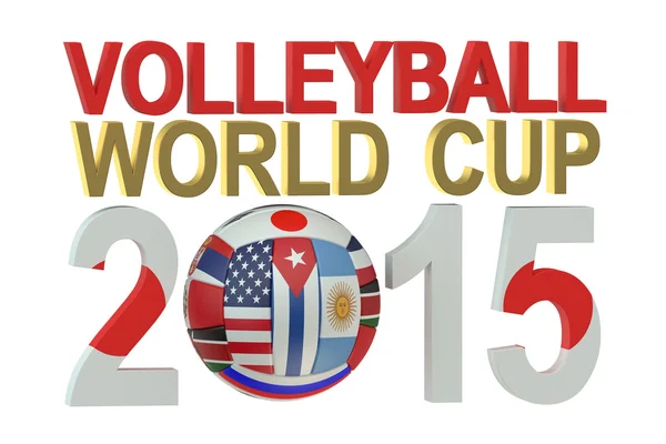 Volleybal World Cup 2015 Japan concept — Stockfoto