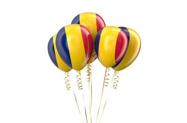 Chad patriotische Luftballons, Feiertagskonzept — Stockfoto