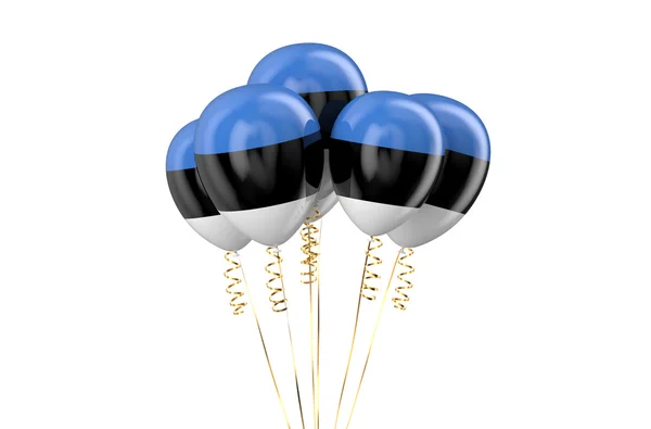 Estland patriotische Luftballons, Feiertagskonzept — Stockfoto