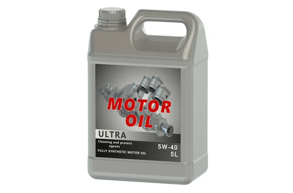 Motorový olej kanystr — Stock fotografie