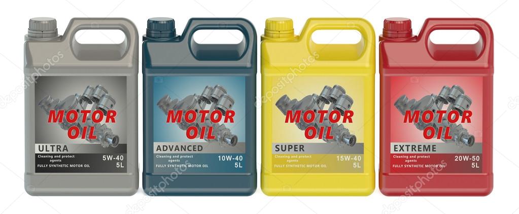 set of canisters motor oil