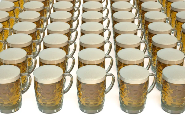 Mugs of beer — Stock Photo, Image