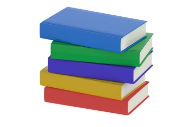 yığın çok renkli kitap 