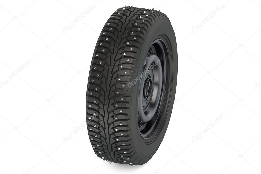 winter automotive tyre with studs