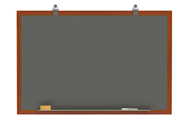 Blank black chalkboard — Stock Photo, Image