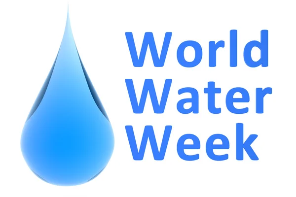 Världen Water Week koncept — Stockfoto