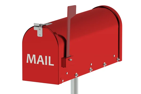 Червоний поштової скриньки — стокове фото