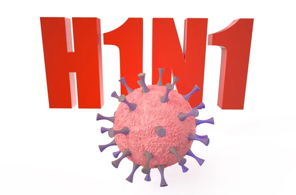 바이러스 h 1 n 1 개념 — 스톡 사진