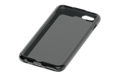 Siyah cep telefonu plastik kasa