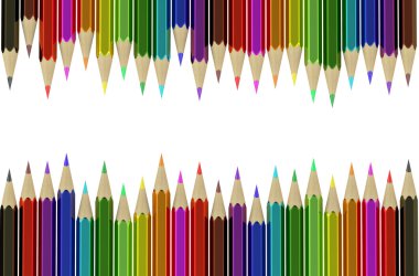 çok renkli kalemler