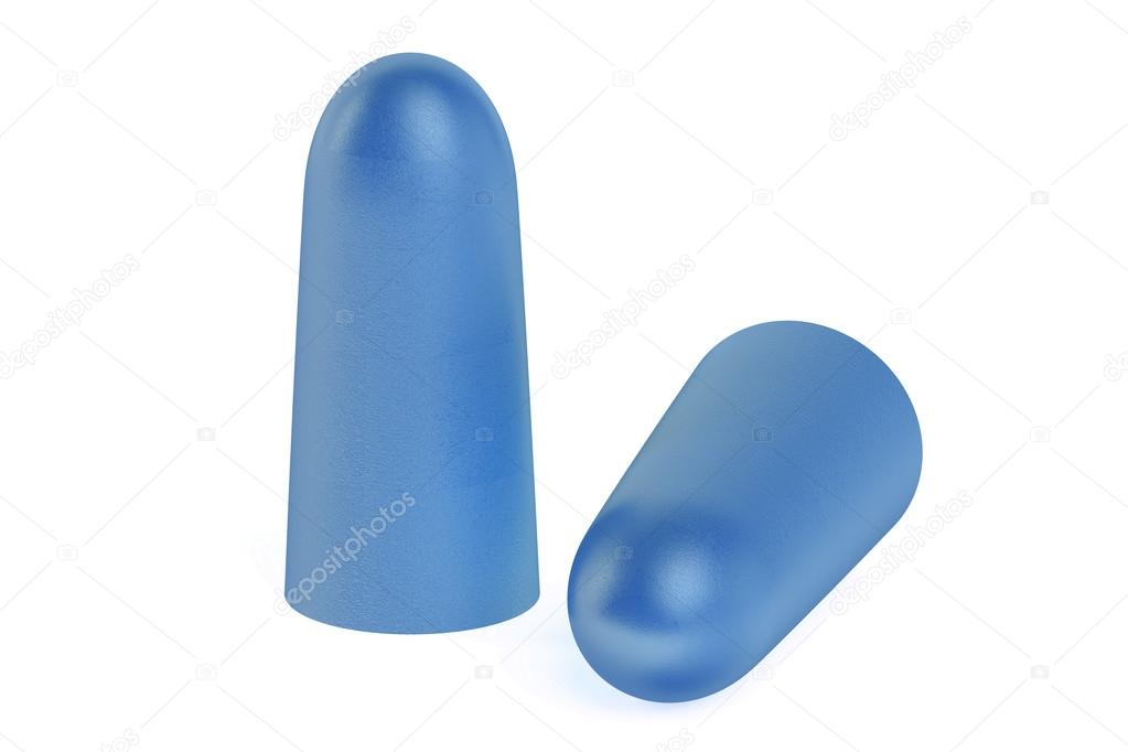 blue earplugs