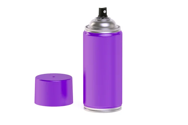 Purple  spray paint can — Stock Photo, Image