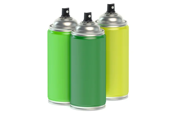 Colour spray paint cans — Stock Photo, Image
