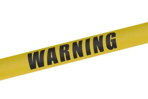 Warning Yellow Tape — Stock Photo, Image